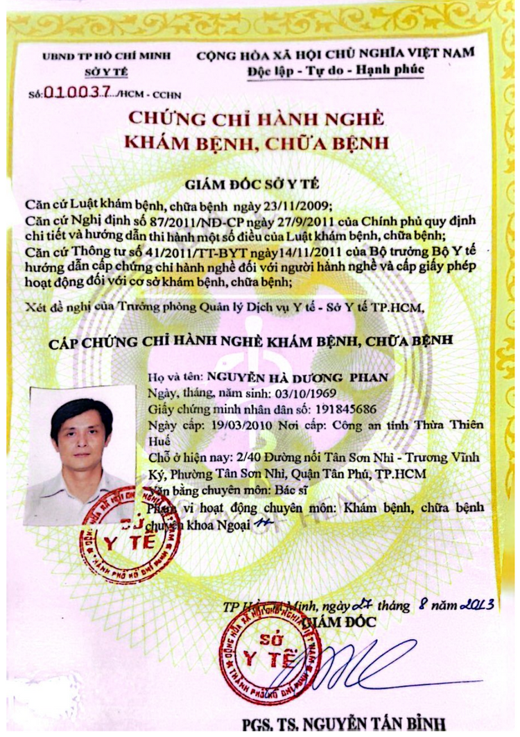 Chứng chỉ hành nghề khám bệnh, chữa bệnh